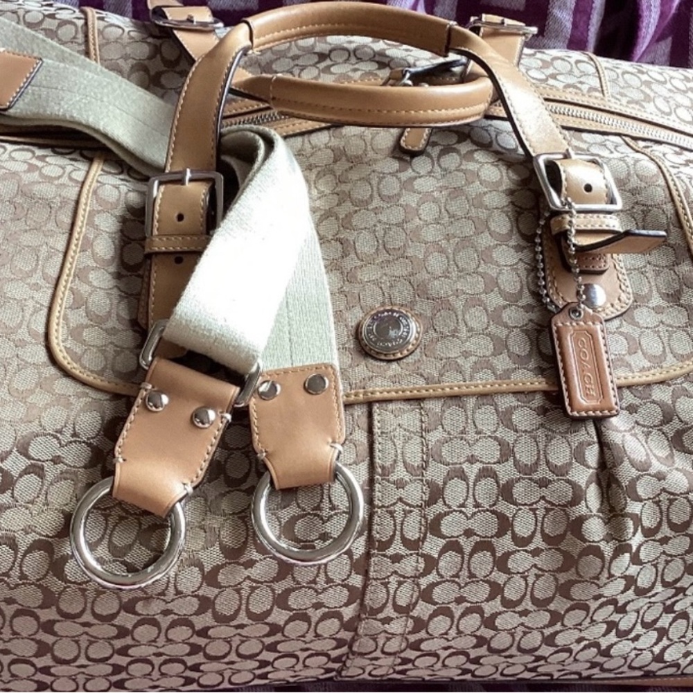 Vintage Coach Weekender Duffel Bag with Signature Monogram *in great condition *